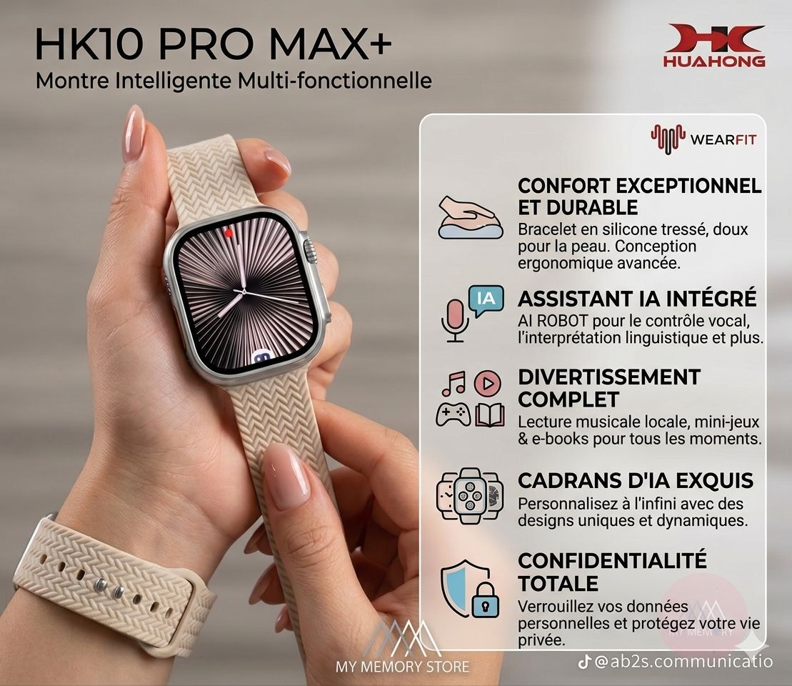 MONTRE CONNECTEE HK10 PRO B