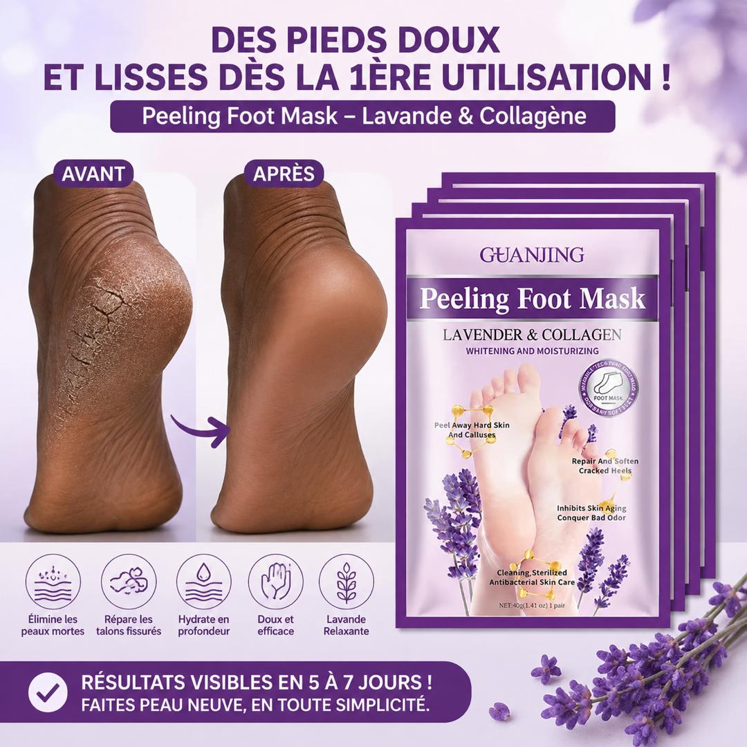 Masque exfoliant pour les pieds