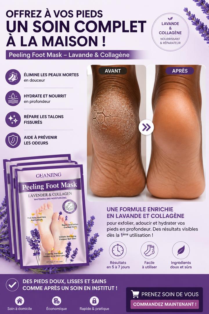 Masque exfoliant pour les pieds